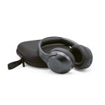 Immerse in serenity with these Active Noise Canceling (ANC) headphones with a 600 mAh capacity. 40mm drivers and 4 AI-powered mics ensure unparalleled audio. Travel case included. Enjoy 30+ hours of playtime. A charging time of 2.5 hours through USB-C connection and a frequency response of 100-15kHz. Wireless connction up to 10m. Crafted with care from recycled ABS Plastic.