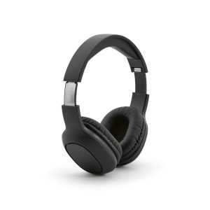 Headphones with seamless wireless (V5.0) connection up to 10m. rABS body and earmuffs unite style and sustainability. Up to 8h autonomy keeps you tuned in through 60mm drivers. USB-C door simplifies charging (about 1.5 hours). Your choice for an eco-friendly sound experience with 200 mAh capacity and 20-20kHz frequency response. Available in 6 different colours and delivered in an individual kraft box.
