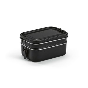 This lunchbox is a 1240ml (1050ml net) multitasker. Secured with side buckles