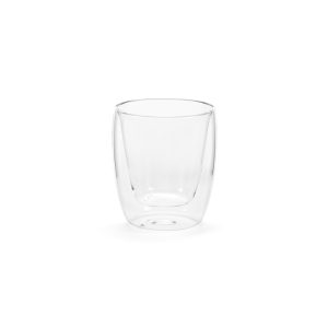 Sip comfortably with our 250ml (220ml net) Borosilicate glass no handle mug. Its double-wall design keeps your drink at the perfect temperature. Ideal for your daily coffee ritual. Comes in an individual box
