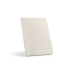 Austen A5 Notebook with Hemp cover. 196 recycled 80gsm dotted pages with a dedicated section for date and pagination. The softcover design and storytelling add practicality and personality. Supplied in an individual kraft sleeve.