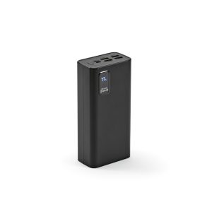 Hertz powerbank in rABS features 30000mAh and 22.5W output. Connect through USB-C and USB-A