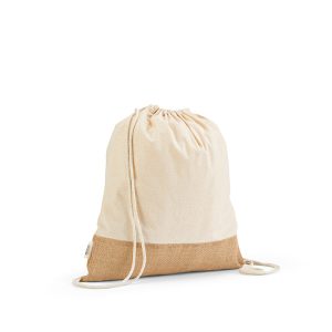 Denali Drawstring Bag in recycled 180gsm cotton. It's not just for shopping – it's your gym