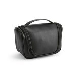 Shanghai hanging toiletry bag made from recycled PU (5L) with a handle. Featuring a large main compartment