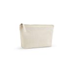 Cairo M 320 gsm recycled cotton toiletry bag (2.1L). Featuring a spacious main compartment for efficient storage and a secure zipper closure