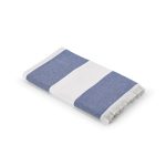 This recycled cotton (60% recycled cotoon and 40% cotton) beach towel has 350gsm and features stylish horizontal stripes. Measuring 80 x 180cm
