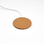 Effortlessly blend style and function with a cork wireless charger. Experience 15W charging prowess. The USB-C door ensures connectivity