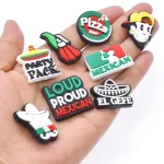 custom shoe charms for crocs with full-color logo
