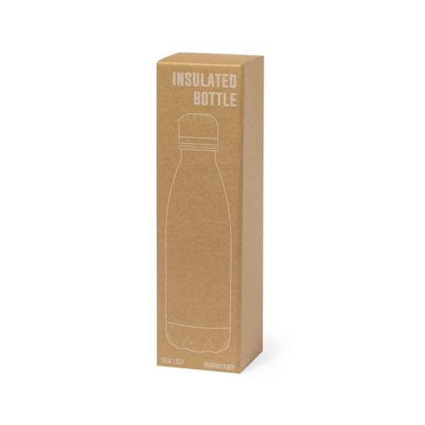 personalised thermal bottle in kraft gift box