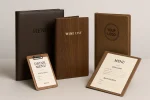 restaurant menu covers, leather menu holders, custom menu sleeves, A4 menu folders, horeca branding malta