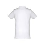THC ADAM KIDS WH II. Kids short-sleeved 100% cotton piqué polo shirt unisex). White - Image 3