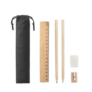 POCKETY Writing set supplied in a non-woven pouch