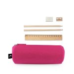 NOMAD. Multi-purpose case in recycled felt (100% rPET) with ruler, pencils, rubber and sharpener - Image 4