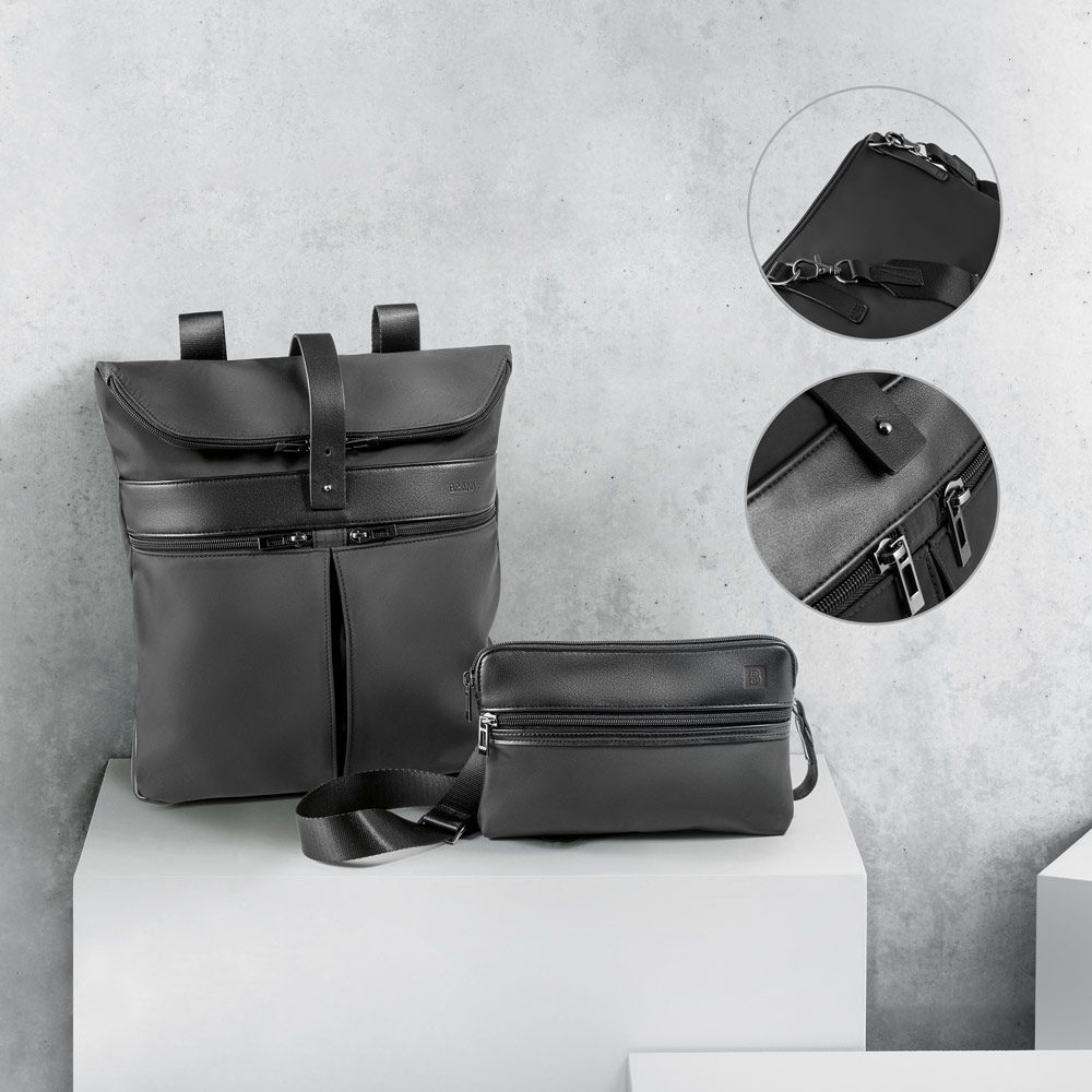 ROVER BACKPACK Microfibre and PU backpack