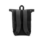 OSASCO BPACK. Roll top backpack with a zip system design that allows the top to be rolled up to fit the volume of the backpack, made from 600D recycled polyester - Image 4