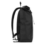 OSASCO BPACK. Roll top backpack with a zip system design that allows the top to be rolled up to fit the volume of the backpack, made from 600D recycled polyester - Image 5