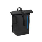 OSASCO BPACK. Roll top backpack with a zip system design that allows the top to be rolled up to fit the volume of the backpack, made from 600D recycled polyester - Image 8