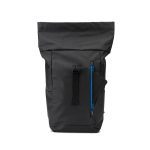 OSASCO BPACK. Roll top backpack with a zip system design that allows the top to be rolled up to fit the volume of the backpack, made from 600D recycled polyester - Image 14