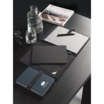 SANDERSON. A5 notepad in PU (50% recycled) with two blocks: lined pages and plain pages - Image 3