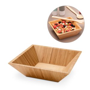 PEPPER Square bamboo salad bowl