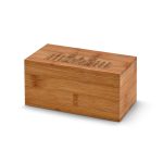 BURDOCK. Bamboo tea box with 2 compartments and magnet closure - Image 2