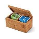 BURDOCK. Bamboo tea box with 2 compartments and magnet closure - Image 5