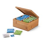 ARNICA. Bamboo tea box with 4 compartments and magnet closure - Image 3