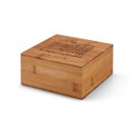 ARNICA. Bamboo tea box with 4 compartments and magnet closure - Image 2