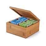 ARNICA. Bamboo tea box with 4 compartments and magnet closure - Image 5