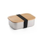 SHINO. Lunch Box. Stainless steel lunch box with bamboo lid - Image 3