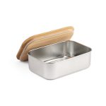 SHINO. Lunch Box. Stainless steel lunch box with bamboo lid - Image 6