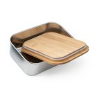 SHINO. Lunch Box. Stainless steel lunch box with bamboo lid - Image 7