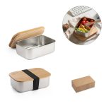 SHINO Lunch Box. Stainless steel lunch box with bamboo lid