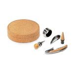 MORETO. Wine set with 4 pieces in wood and metal - Image 5