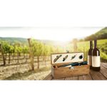 SYRAH. Bamboo, zinc and stainless steel wine set - Image 2