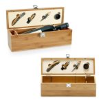 zinc and stainless steel wine set