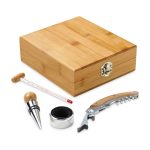 zinc and stainless steel wine set