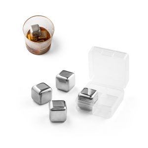 GLACIER Set of reusable stainless steel ice cubes