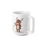 REINDEER. Mug with Christmas print 330 mL - Image 3