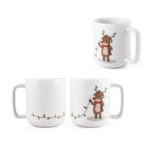 REINDEER Mug with Christmas print 330 mL