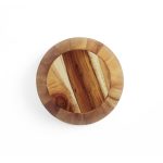 SAGE. Round acacia wood salad bowl - Image 6