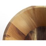SAGE. Round acacia wood salad bowl - Image 8