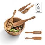 BATALI Set of two cutlery sets in acacia wood