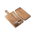 CASSIA. Acacia wood cheese board with handle, made from FSC™ certified material and other controlled materials - Image 7