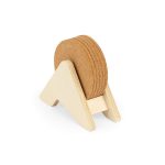 PLYCORK. Plywood stand with 6 cork coasters - Image 5