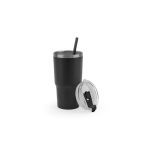 JOYNER M. Compact stainless steel travel cup (91% recycled) with vacuum insulated double wall and matt finish 600 mL - Image 7