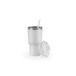 JOYNER M. Compact stainless steel travel cup (91% recycled) with vacuum insulated double wall and matt finish 600 mL - Image 10