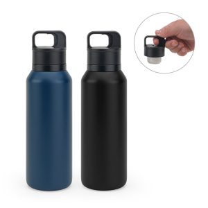NICKLAUS Stainless steel bottle (91% recycled) with vacuum insulated double wall 590 mL