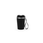SPITZ. Stainless steel travel mug (90% recycled) with PP outer wall and matte finish 440 mL - Image 4