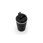 SPITZ. Stainless steel travel mug (90% recycled) with PP outer wall and matte finish 440 mL - Image 2